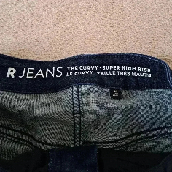 Reitmans R Jeans Dark Wash Curvy Super High Rise Skinny 29 Tall/Long - Picture 6 of 10